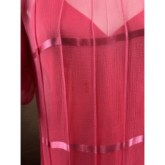 Beautiful 1980s Judy Hornby Couture Vintage 2pc Silk Dress & Slip Set sz 14 - Picture 8 of 8